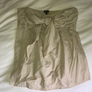 Strapless Bow Front Top